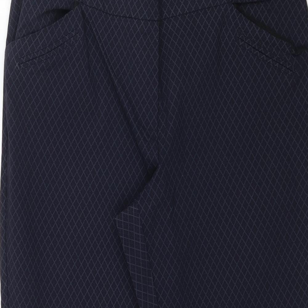 Reitmans Womens Blue Argyle/Diamond  Trousers  Size 18 L26 in