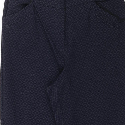 Reitmans Womens Blue Argyle/Diamond  Trousers  Size 18 L26 in