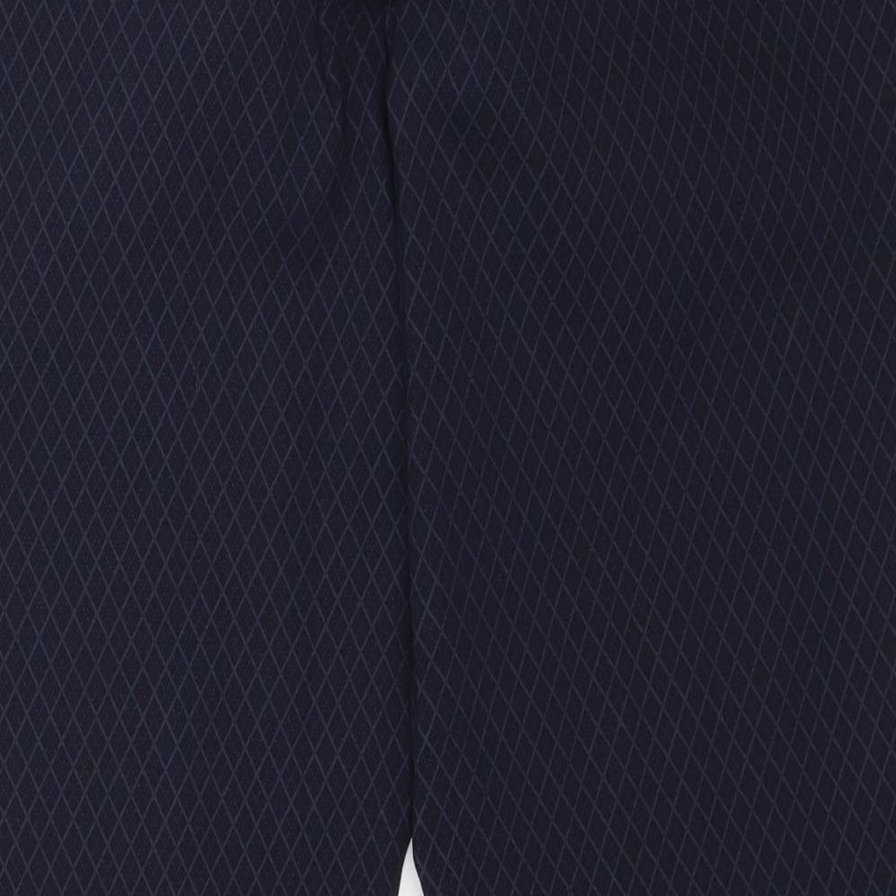 Reitmans Womens Blue Argyle/Diamond  Trousers  Size 18 L26 in