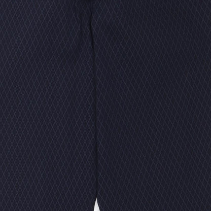 Reitmans Womens Blue Argyle/Diamond  Trousers  Size 18 L26 in