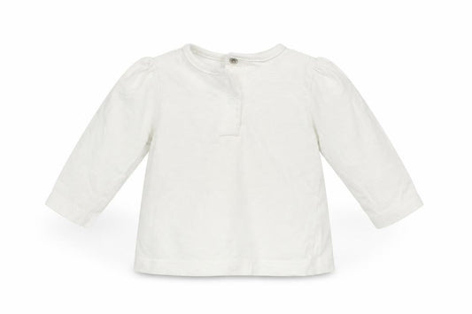 Preworn Girls White   Pullover Jumper Size 0-3 Months