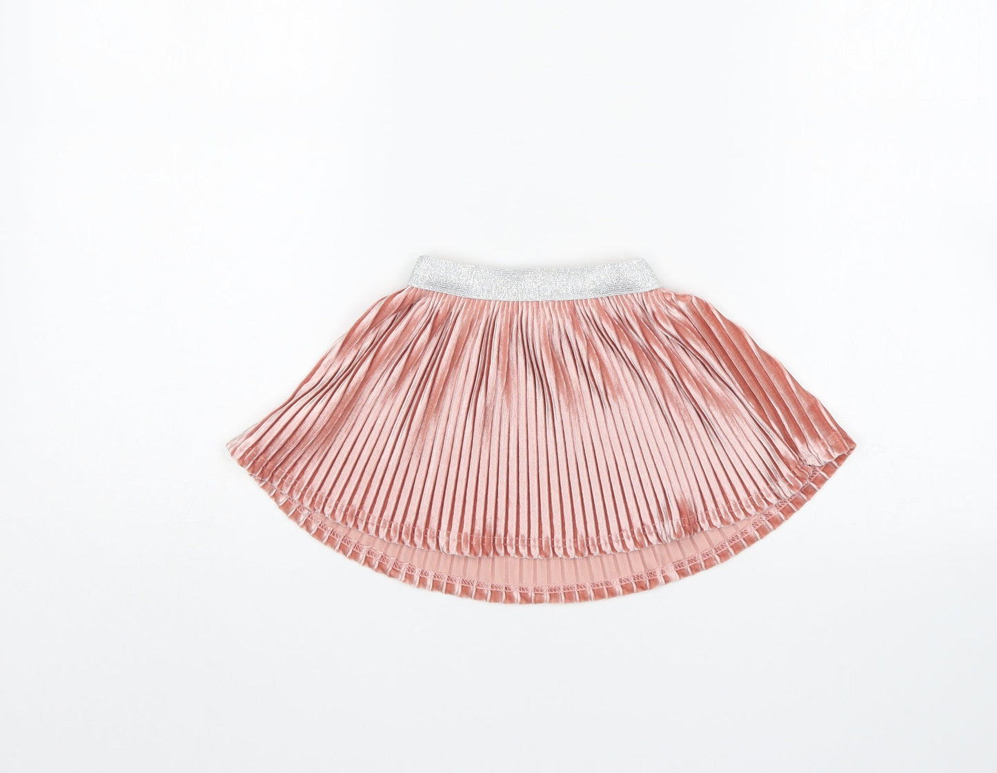 Primark Girls Pink   Pleated Skirt Size 9-12 Months