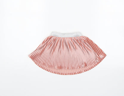 Primark Girls Pink   Pleated Skirt Size 9-12 Months