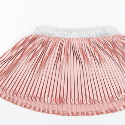 Primark Girls Pink   Pleated Skirt Size 9-12 Months