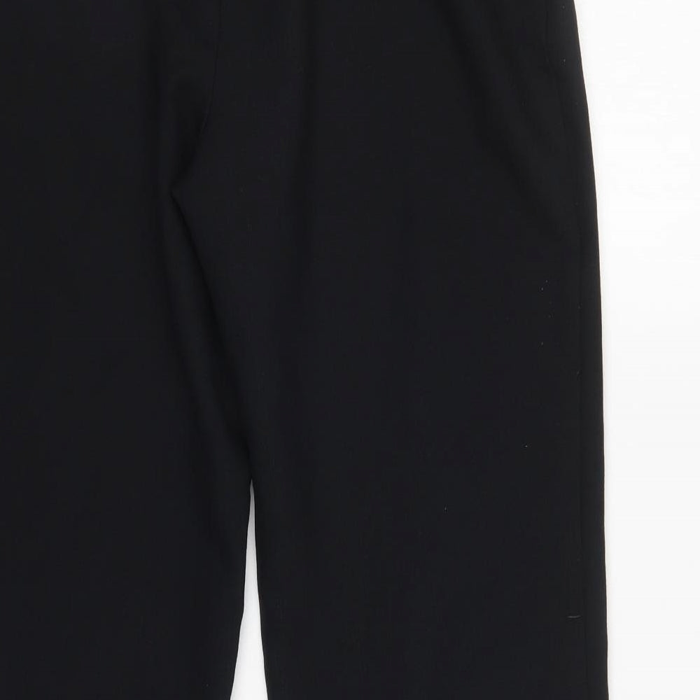 M&S Womens Black   Trousers  Size 14 L28 in