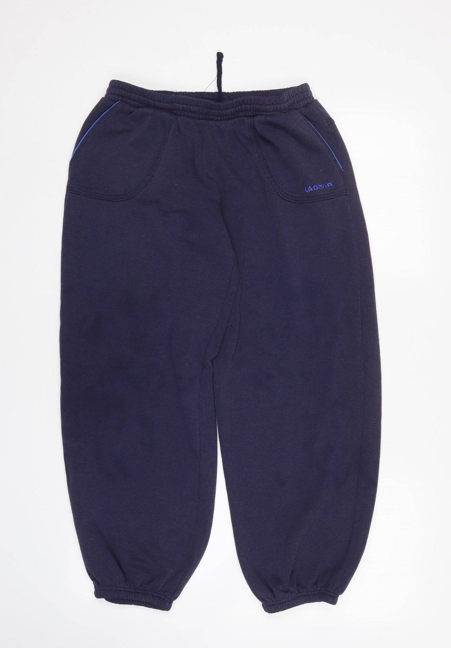 Womens UK Size 12 LA Gear Regular Fit Sweatpants Blue Trousers