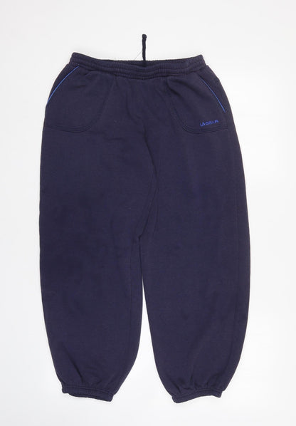Womens UK Size 12 LA Gear Regular Fit Sweatpants Blue Trousers