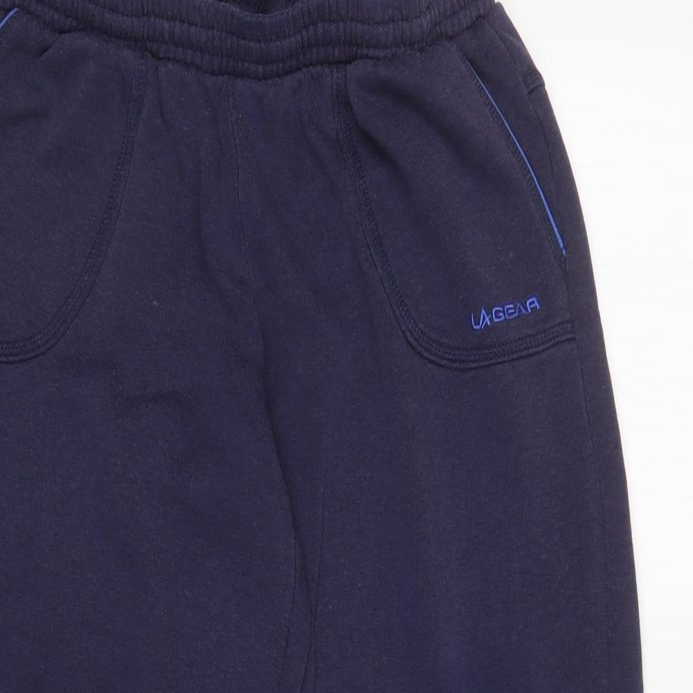 Womens UK Size 12 LA Gear Regular Fit Sweatpants Blue Trousers