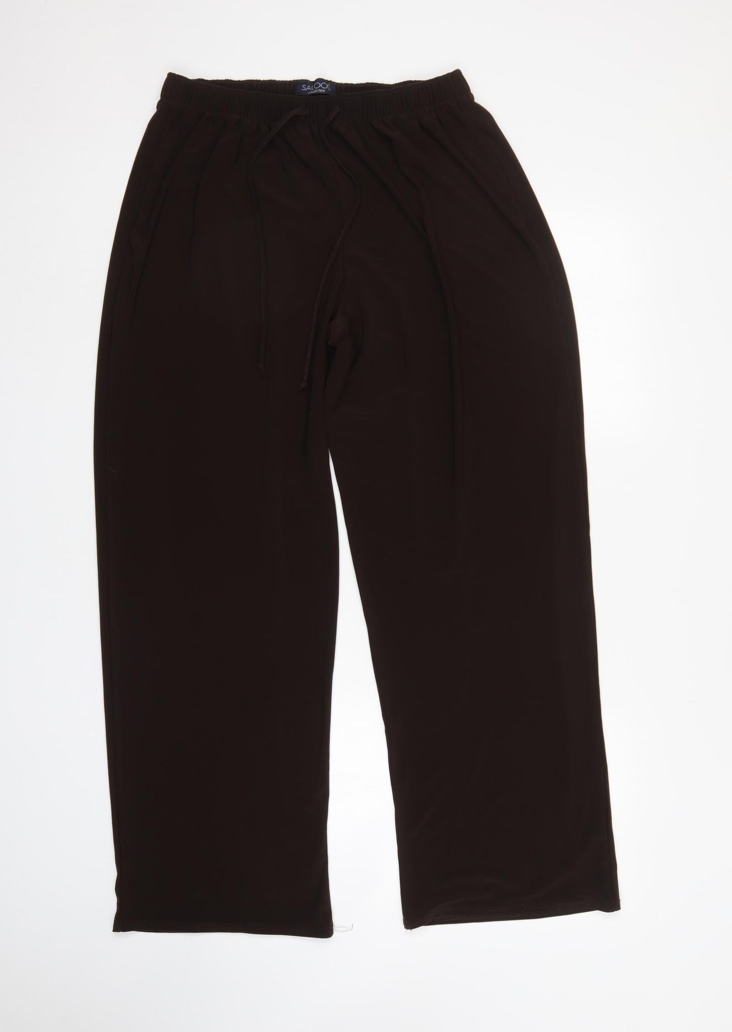 Womens UK Size 2XL Saloos Regular Fit  Brown Trousers