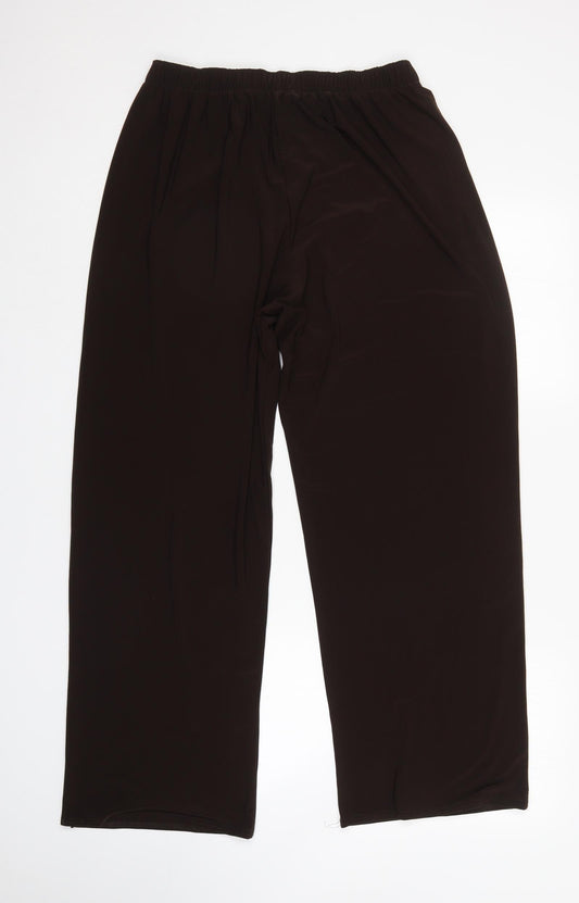 Womens UK Size 2XL Saloos Regular Fit  Brown Trousers