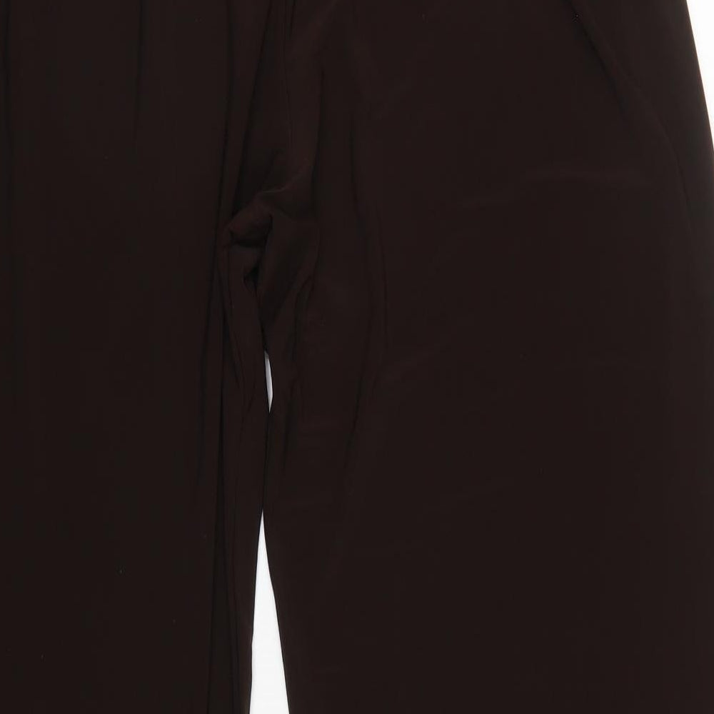 Womens UK Size 2XL Saloos Regular Fit  Brown Trousers