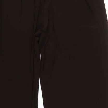 Womens UK Size 2XL Saloos Regular Fit  Brown Trousers