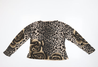 Hepburn Womens Multicoloured Animal Print  Pullover Jumper