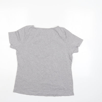 Womens UK Size 14 Love tees Grey Basic T-Shirt