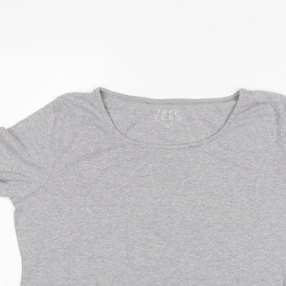 Womens UK Size 14 Love tees Grey Basic T-Shirt