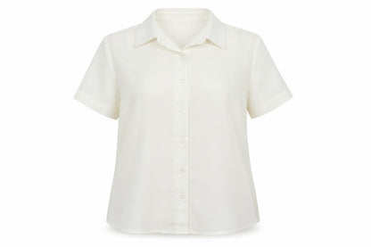 Bonmarché Womens White Basic Button-Up Size 12