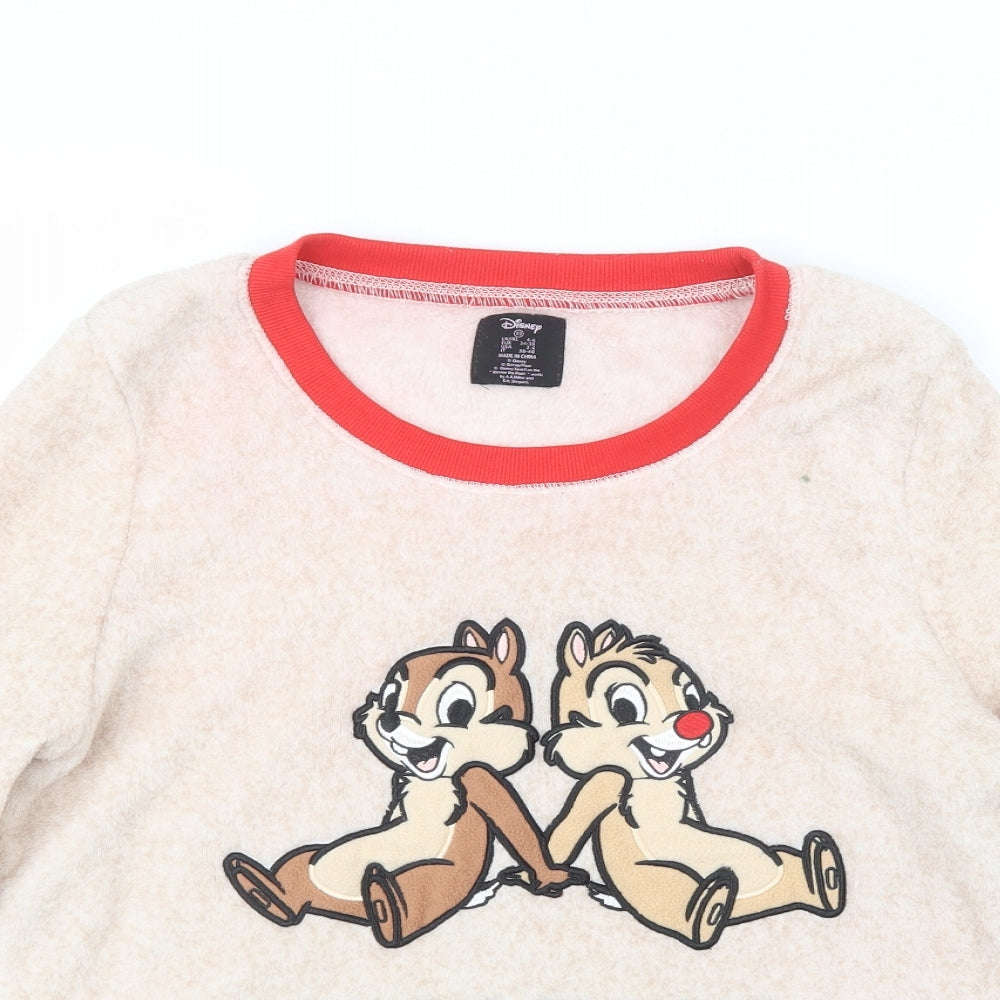 Love to Lounge Womens Beige Geometric  Top Pyjama Top Size 6
