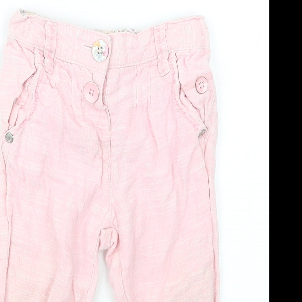 NEXT Girls Pink   Capri Trousers Size 12-18 Months