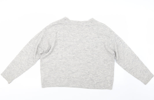 Womens UK Size L H&M Grey Pullover Jumper