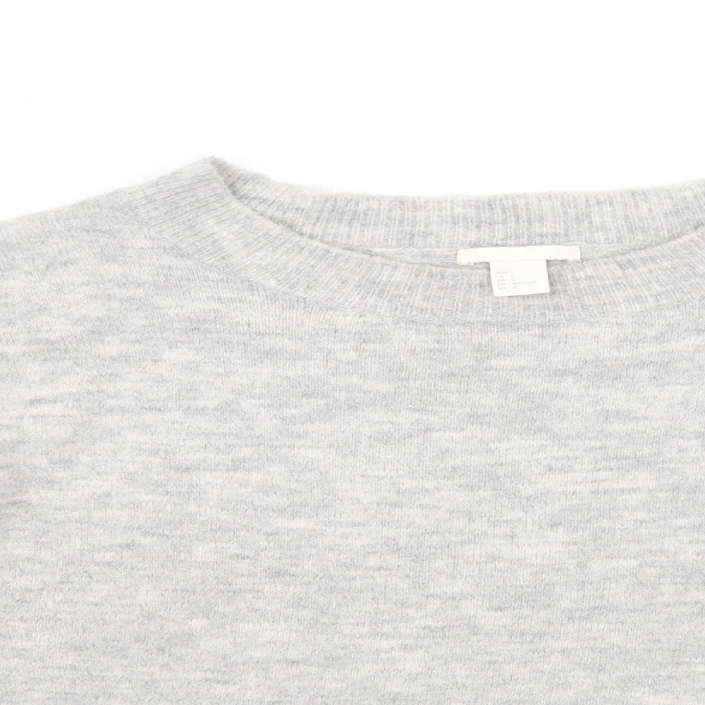 Womens UK Size L H&M Grey Pullover Jumper