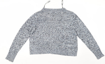 Womens UK Size L Divided by H&M Blue Pullover Jumper