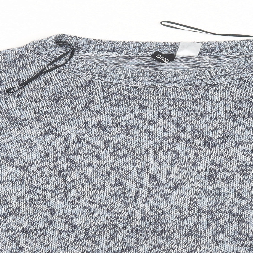 Womens UK Size L Divided by H&M Blue Pullover Jumper