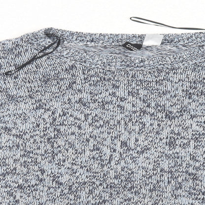Womens UK Size L Divided by H&M Blue Pullover Jumper
