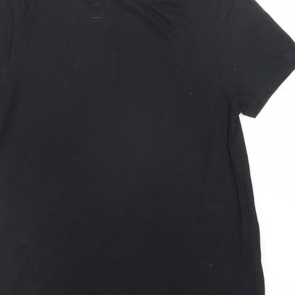 Womens UK Size 10 New Look Black Basic T-Shirt