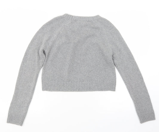 Womens UK Size S Terranova Grey Pullover Jumper