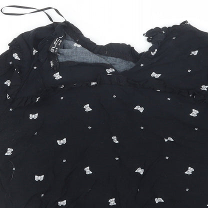 Womens UK Size 8 Select Black Basic Blouse