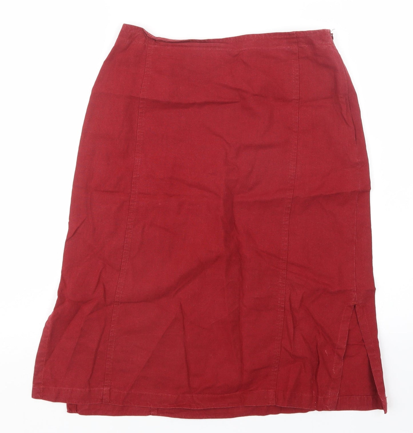 Gina B. Womens Red   Straight & Pencil Skirt Size 12