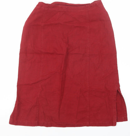 Gina B. Womens Red   Straight & Pencil Skirt Size 12