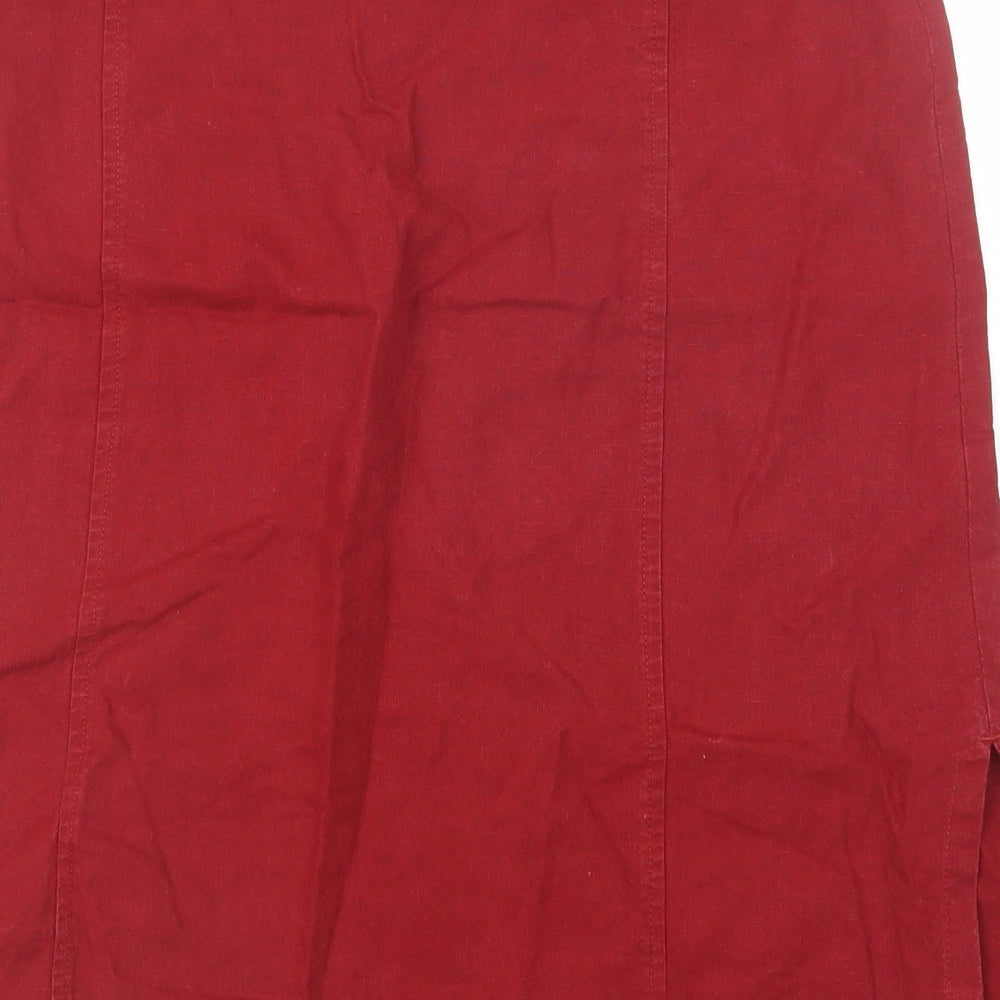 Gina B. Womens Red   Straight & Pencil Skirt Size 12