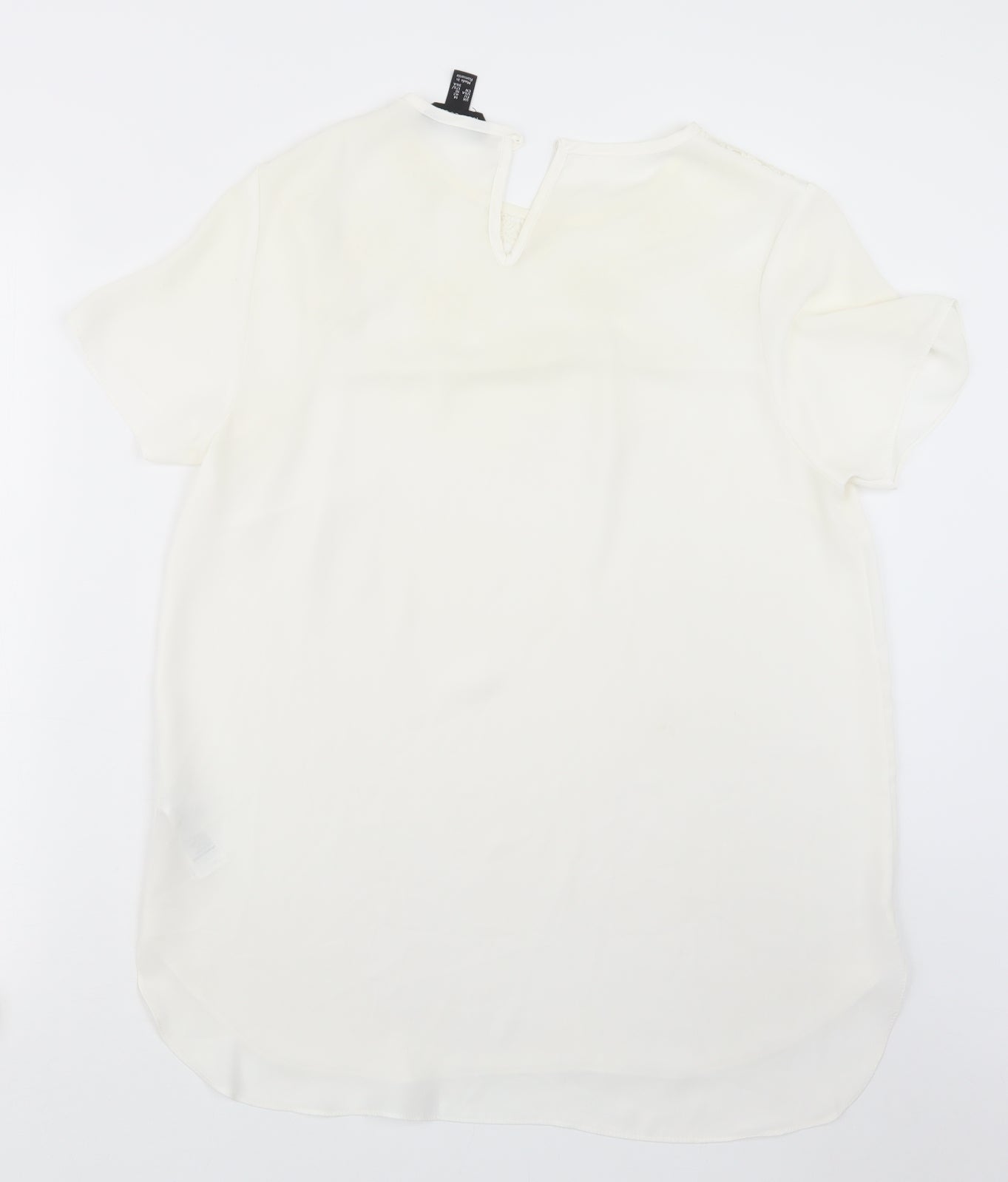 Womens UK Size 14 New Look White Basic Blouse