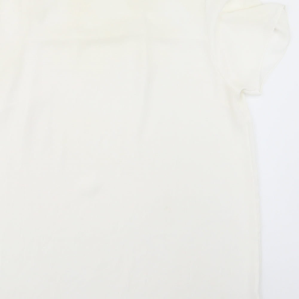 Womens UK Size 14 New Look White Basic Blouse