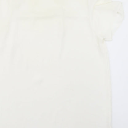 Womens UK Size 14 New Look White Basic Blouse