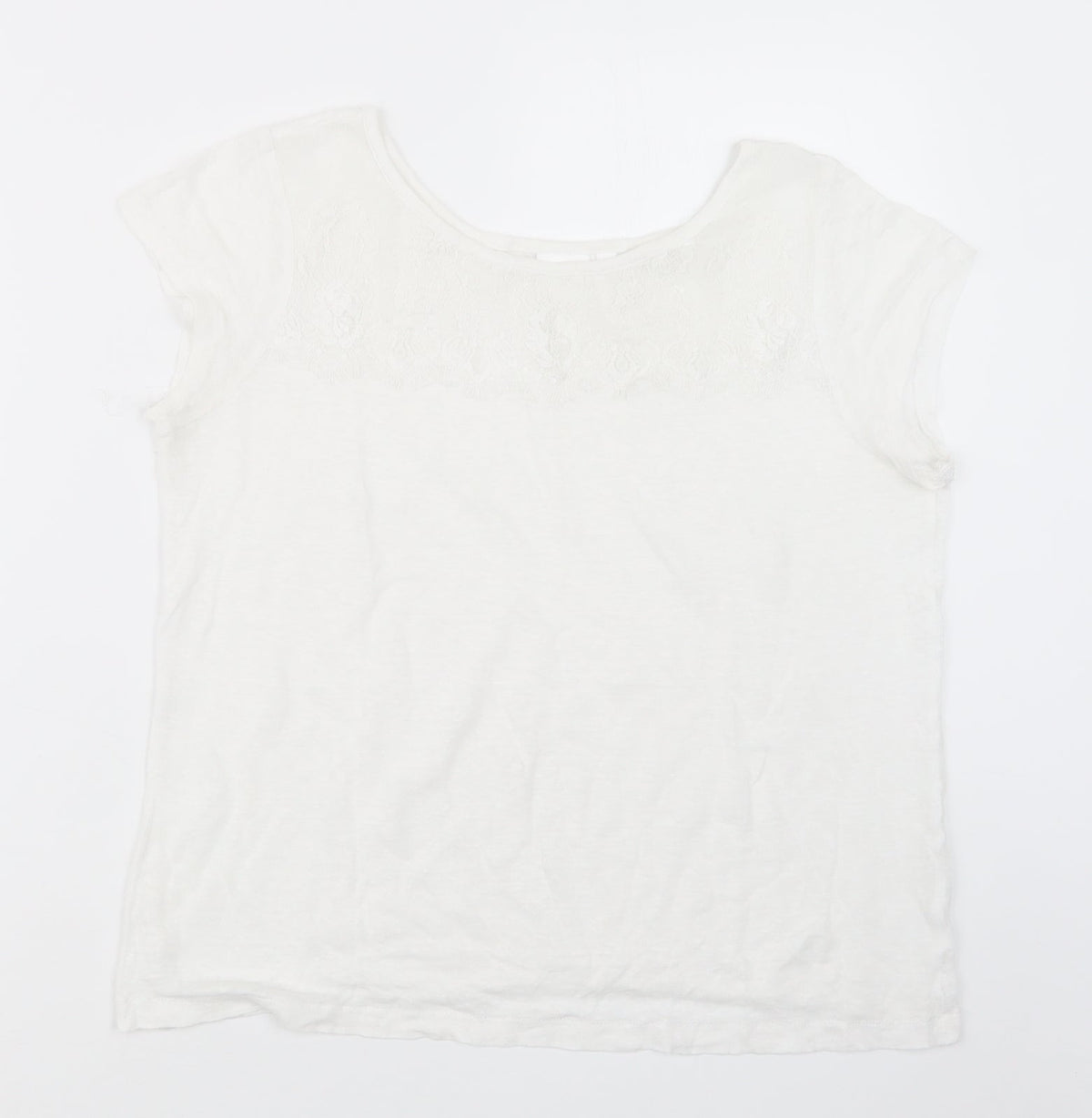 Additional front view of In Wear women’s white basic t-shirt, size S
