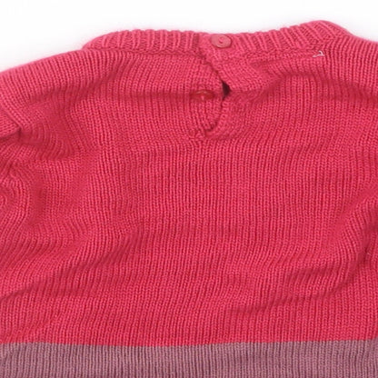 Influx Girls Pink  Knit Pullover Jumper Size 0-3 Months