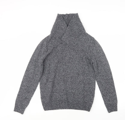 River Island Mens Blue  Knit Pullover Jumper Size XS