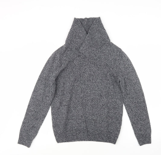 River Island Mens Blue  Knit Pullover Jumper Size XS