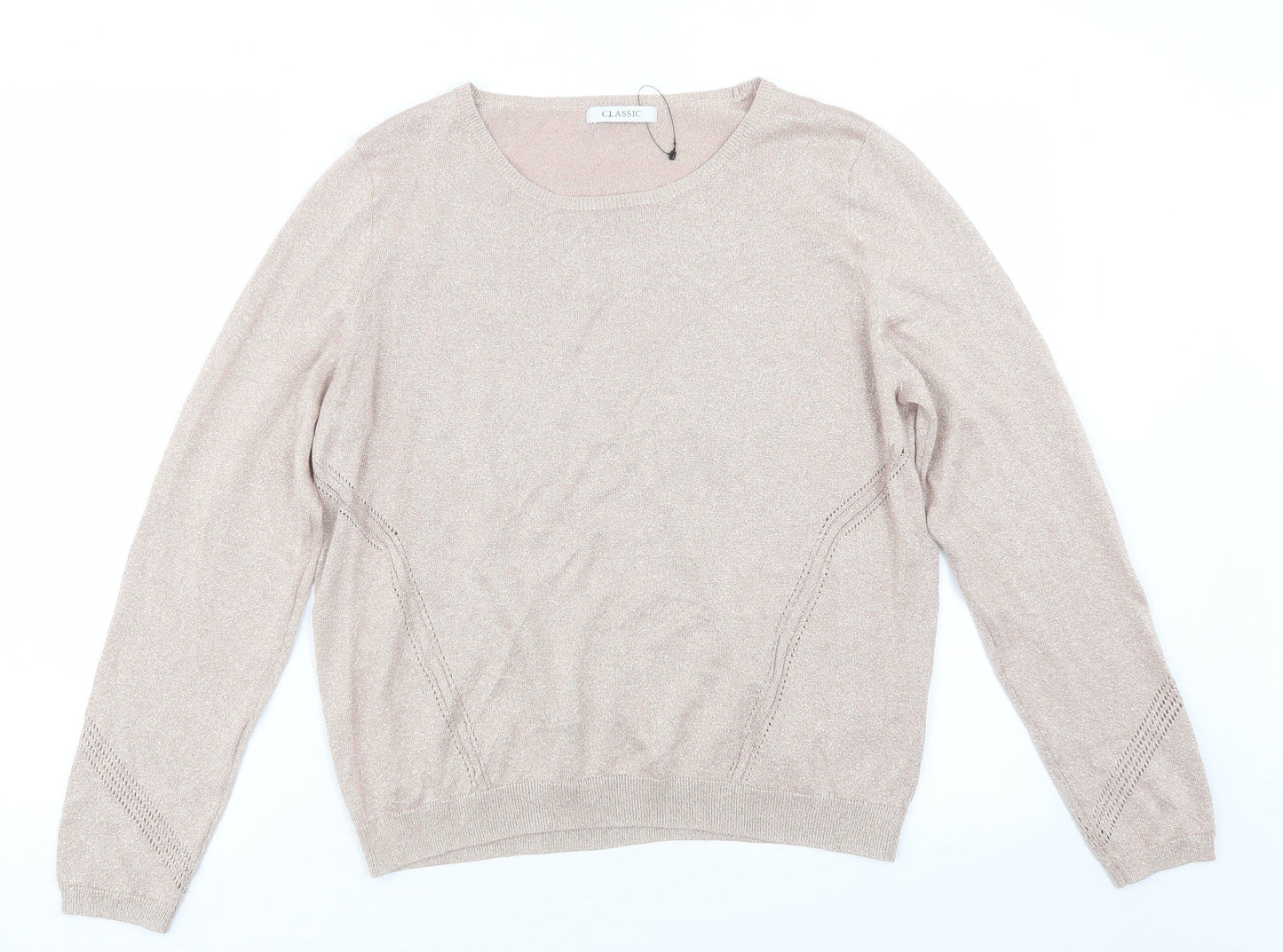 Womens UK Size 16 Marks and Spencer Pink Pullover Jumper