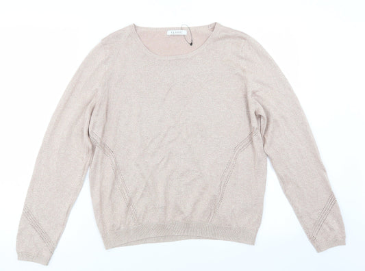 Womens UK Size 16 Marks and Spencer Pink Pullover Jumper