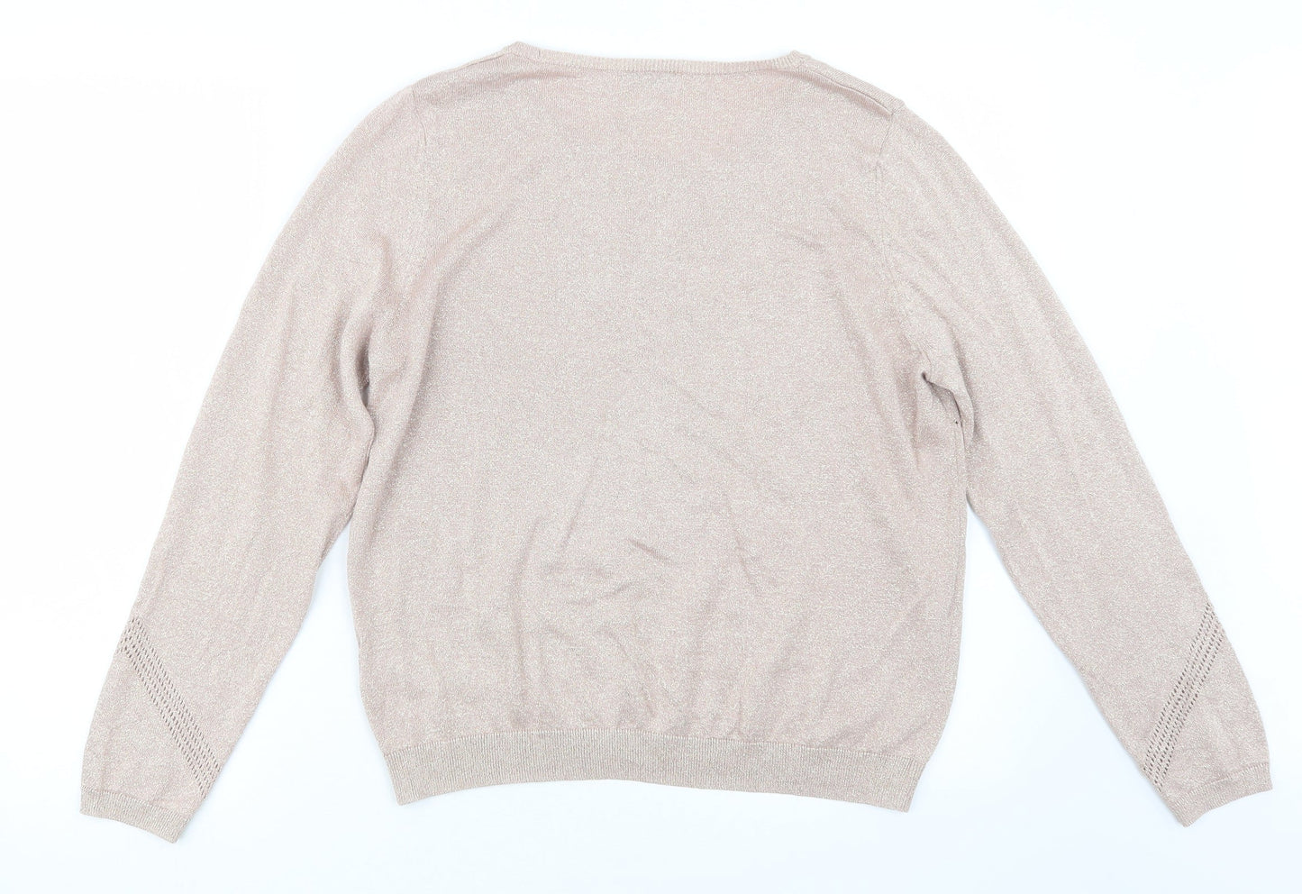 Womens UK Size 16 Marks and Spencer Pink Pullover Jumper
