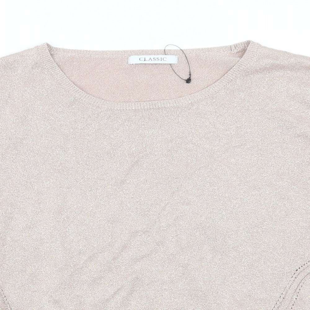 Womens UK Size 16 Marks and Spencer Pink Pullover Jumper