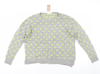 Womens UK Size S Monki Grey Pullover Jumper