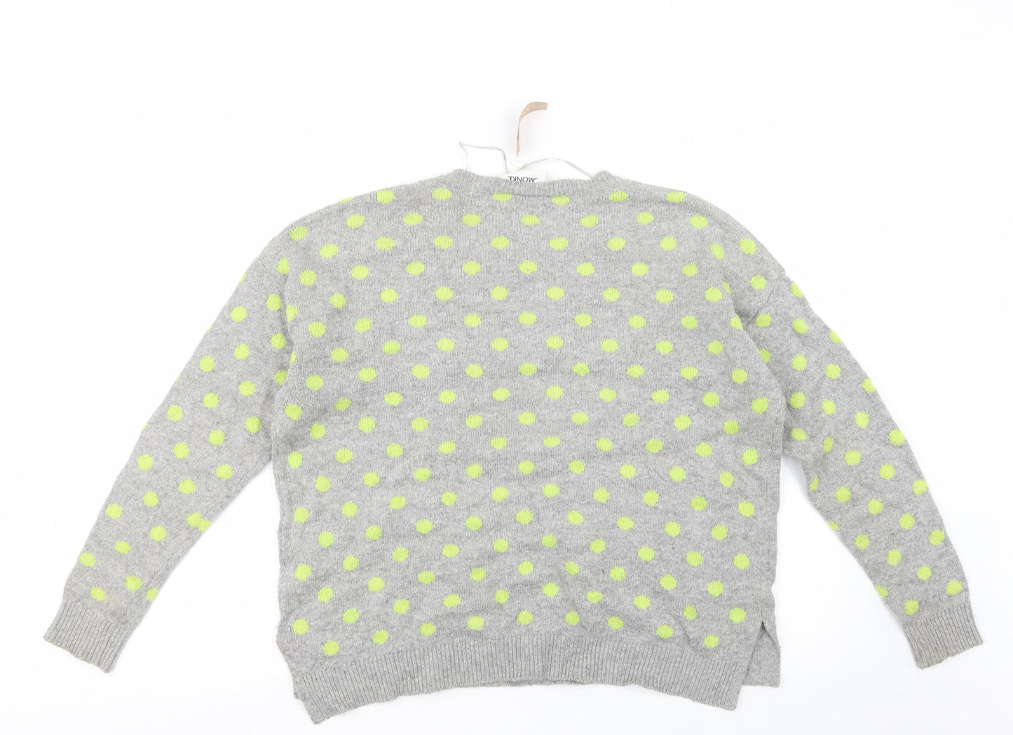 Womens UK Size S Monki Grey Pullover Jumper
