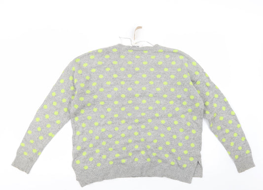 Womens UK Size S Monki Grey Pullover Jumper