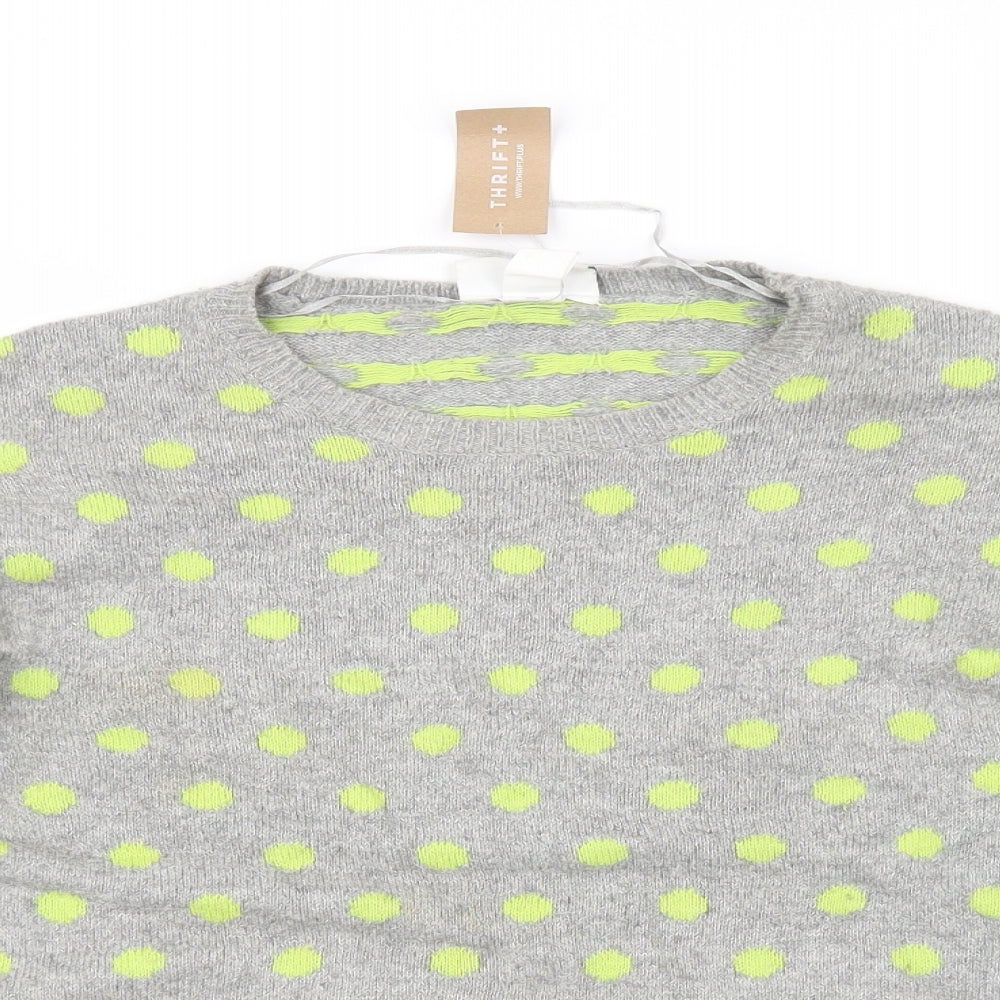 Womens UK Size S Monki Grey Pullover Jumper