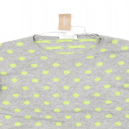 Womens UK Size S Monki Grey Pullover Jumper