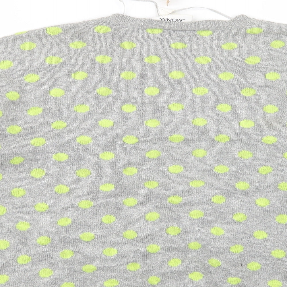 Womens UK Size S Monki Grey Pullover Jumper